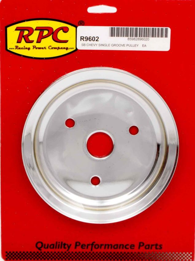 RACING POWER CO-PACKAGED RPCR9602 Chrome Steel Crankshaft Pulley SBC Short Wp 6.8