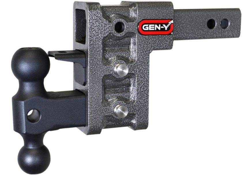 GEN-Y Hitch GH-323 Gen-Y Mega Duty 2in Shank 5in Drop 1.5K TW 10K Hitch w/GH-031 Dual-Ball/GH-032 Pintle Lock