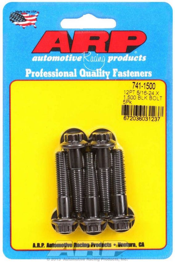 ARP ARP741-1500 Bolt Kit - 12pt. (5) 5/16-24 x 1.500