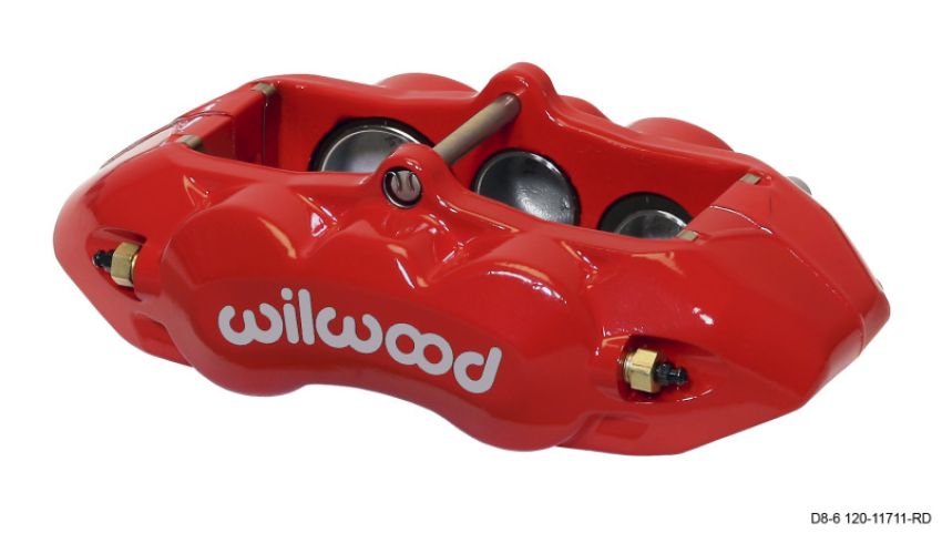 Wilwood 120-11711-RD Caliper-D8-6 R/H Front Red 1.88/1.38/1.25in Pistons 1.25in Disc