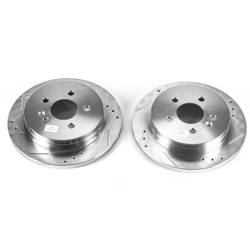 PowerStop EBR627XPR PowerStop Evolution Performance Drilled, Slotted & Plated Brake Rotor Pair