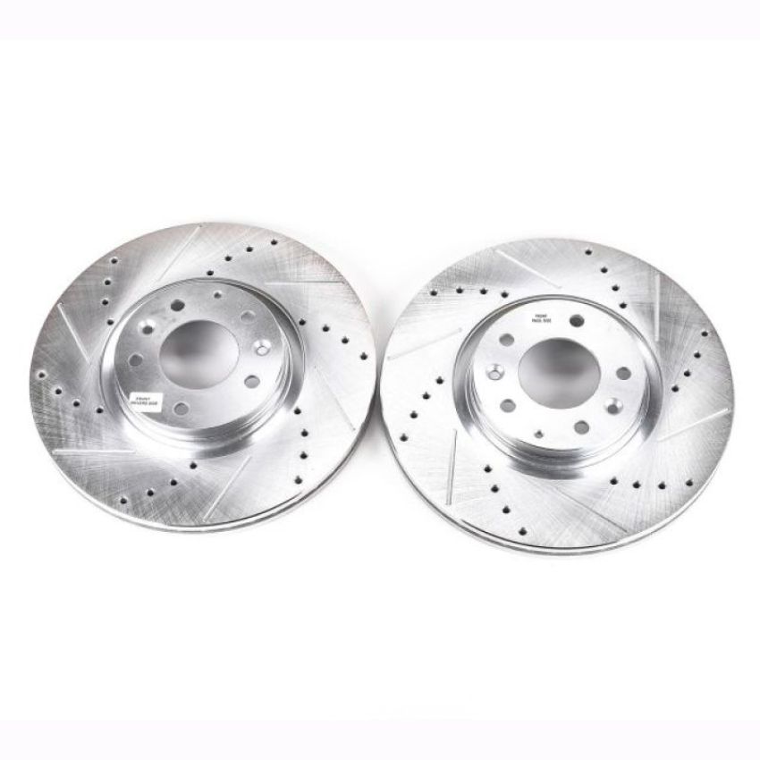 PowerStop JBR1155XPR PowerStop Evolution Performance Drilled, Slotted & Plated Brake Rotor Pair