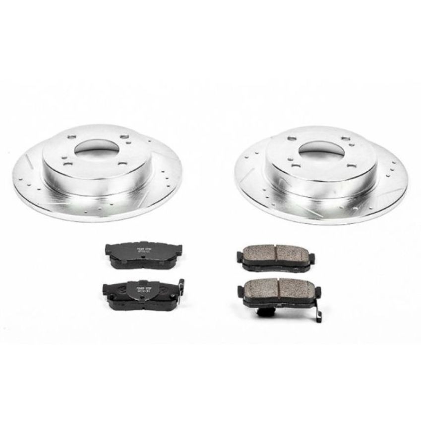 PowerStop K740 Z23 Daily Driver Carbon-Fiber Ceramic Brake Pad and Drilled & Slotted Rotor Kit
