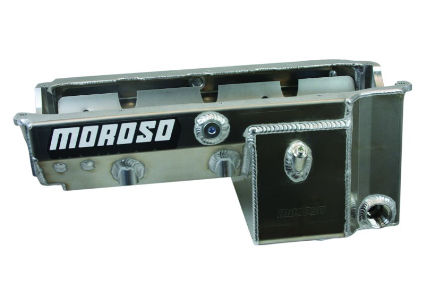 MOROSO MOR21240 8qt Oil Pan - SBC Drag Race w/2-Piece Rear Main