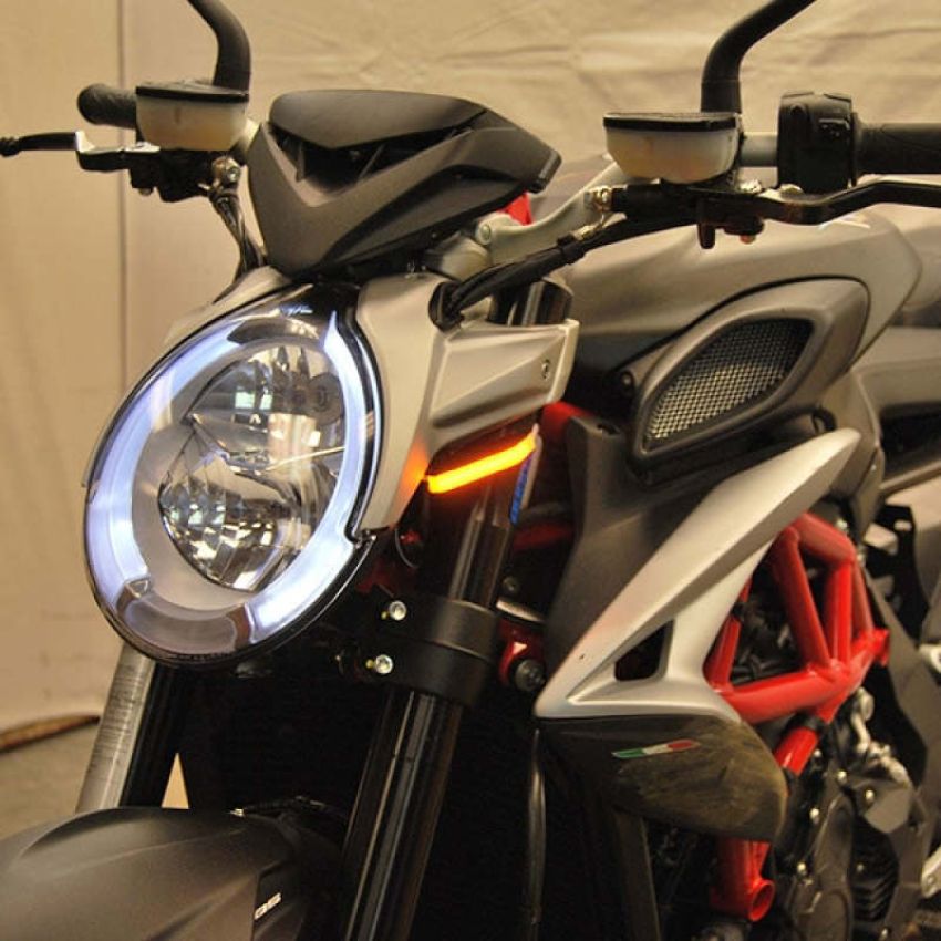 New Rage Cycles BRUTALE17-FS 17+ MV Agusta Brutale Front Turn Signals