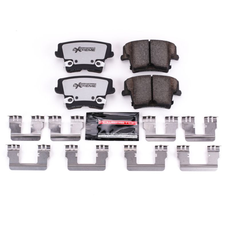 PowerStop Z26-1057 PowerStop - Z26 Performance Carbon-Fiber Ceramic Brake Pads with Hardware Kit