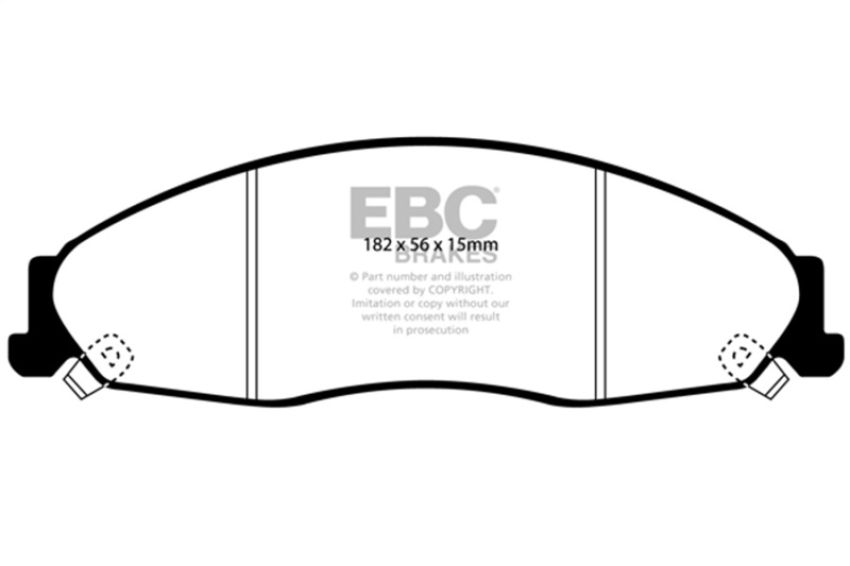 EBC Brakes DP31645C Redstuff Ceramic Low Dust Brake Pads