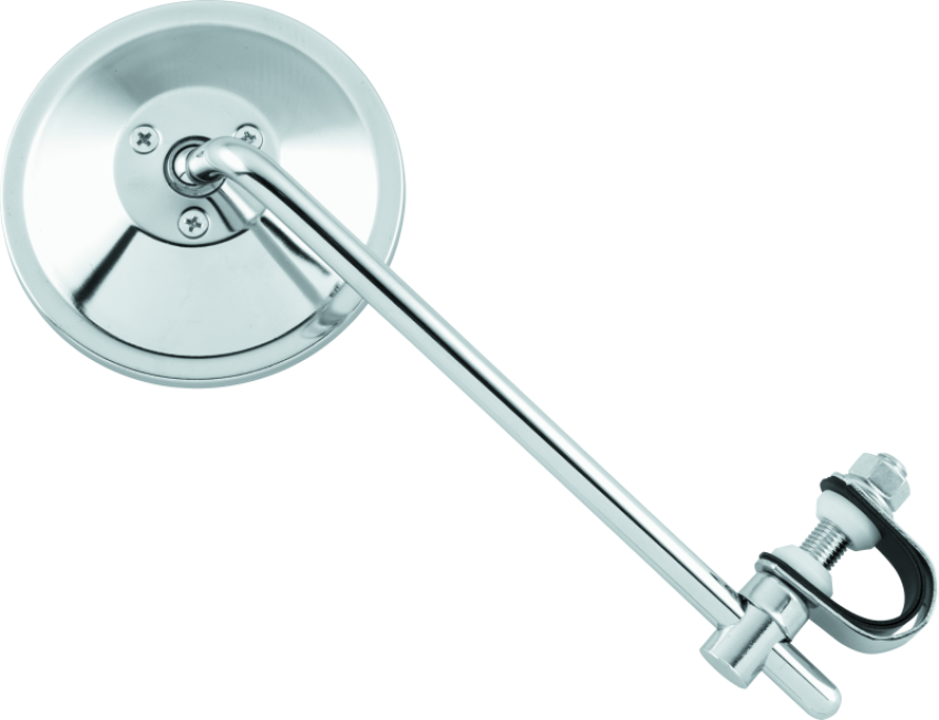 BikeMaster 600005 Universal Clamp On Mirror 8in Stem