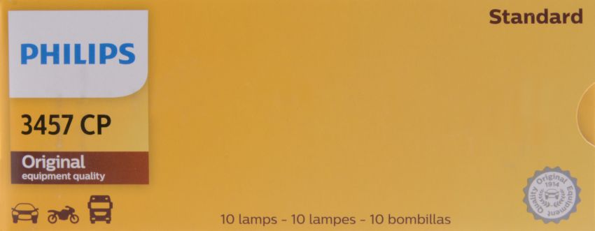 Philips 3457CP Philips Standard Miniature 3457 Pack of 10