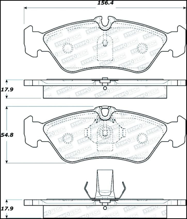 Stoptech 308.12290 Street Brake Pads
