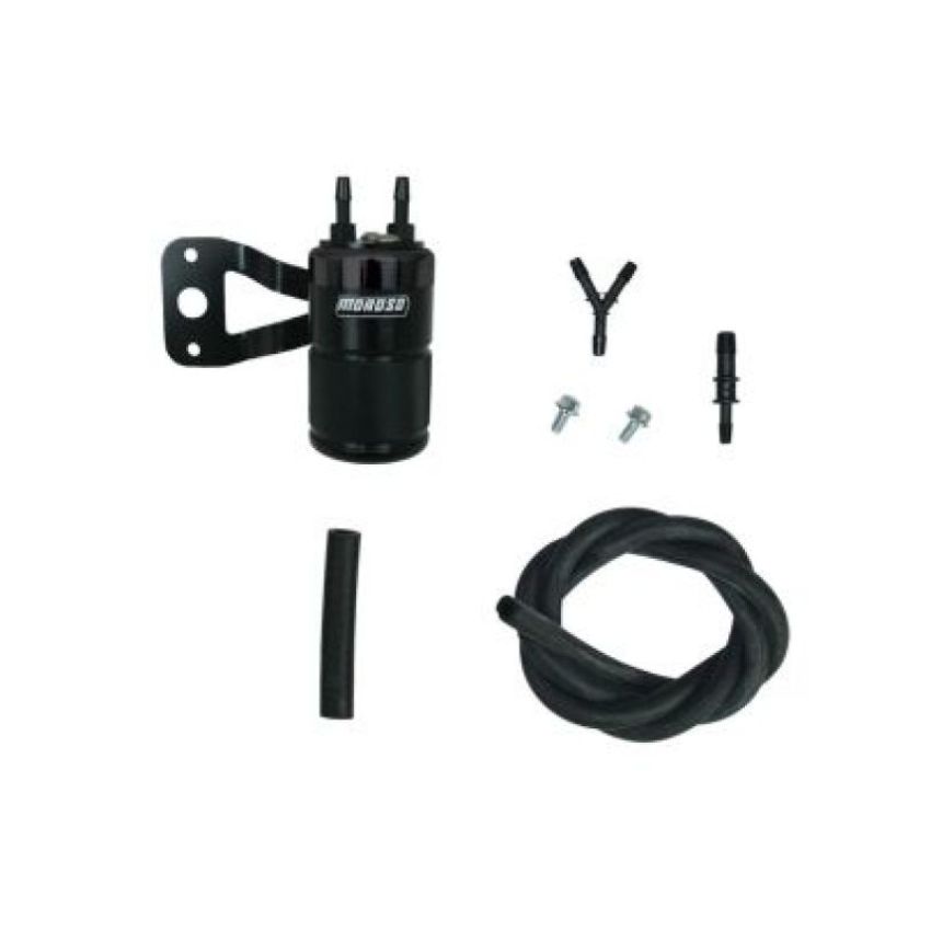Moroso 85720 Harley-Davidson Twin Cam (w/SS Teardrop Air Cleaner) Air Oil Separator - Black