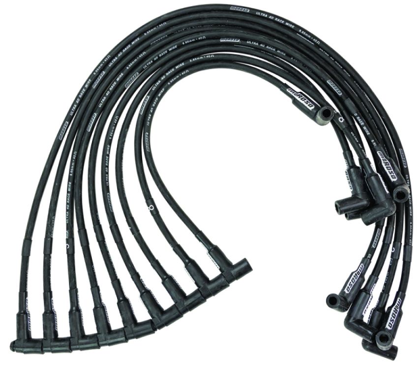 MOROSO MOR73722 Ultra 40 Plug Wire Set SBC Sprint Car Black