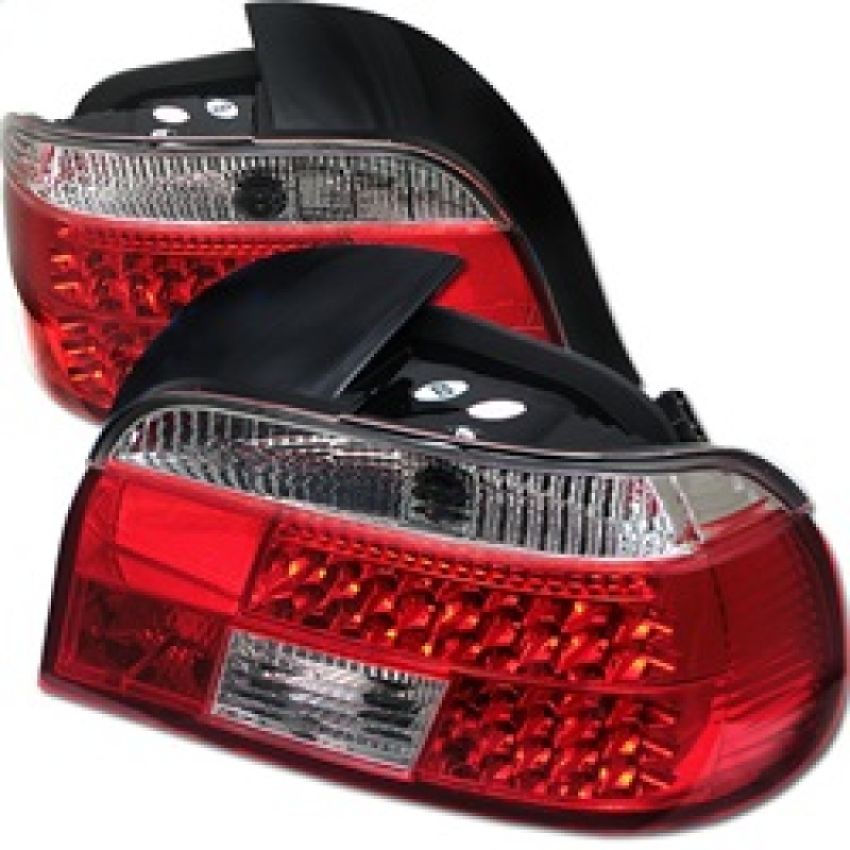 SPYDER 5000675 LED Tail Lights - Red Clear