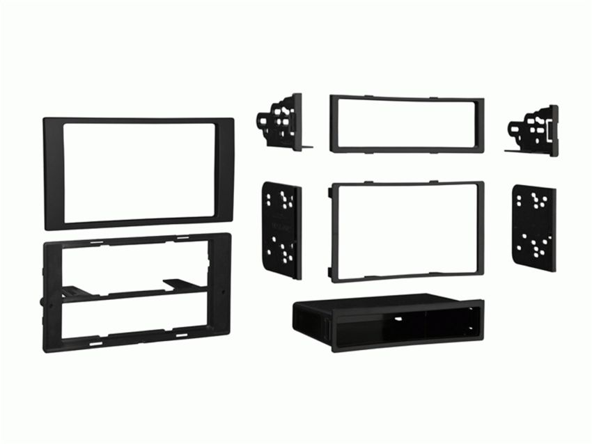 Metra 99-5824B Single/Double DIN Dash Installation Kit for 2010-Up Ford Transit Vehicles (Black, Charcoal and Silver)