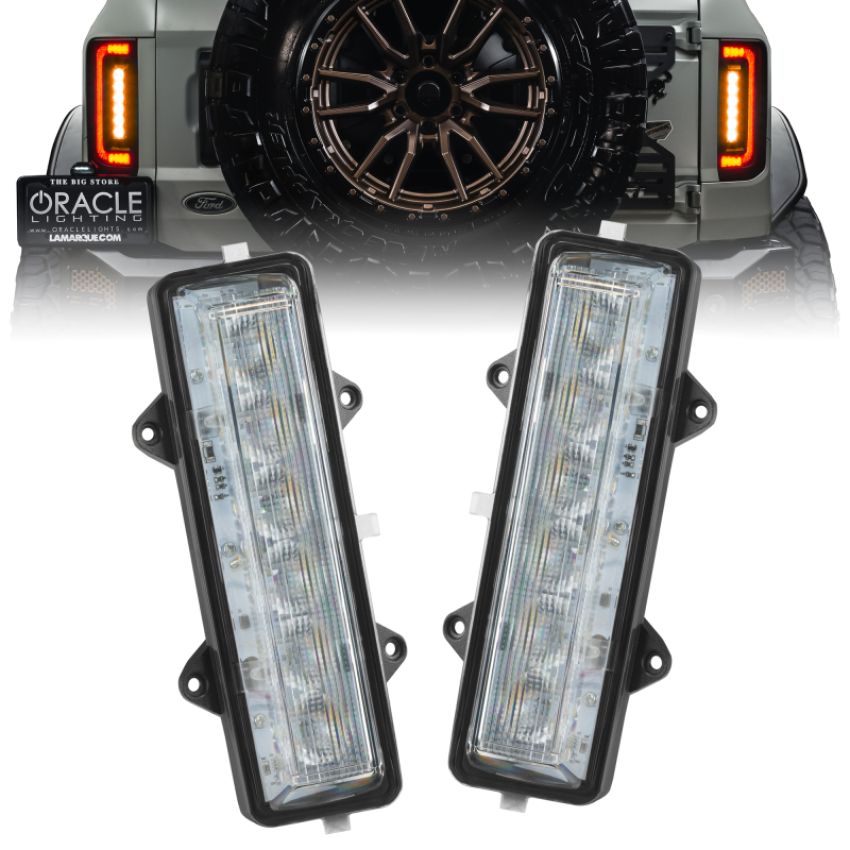 Oracle Lighting 5915-FB-023 Dual Function Amber/White Reverse LED Modules for Ford Bronco Flush Tail Lights