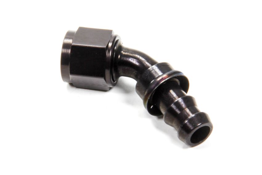 AEROQUIP AERFBL1523 #8 45 Degree Socketless Black