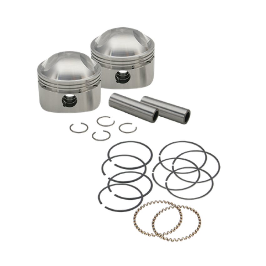 S&S Cycle 106-5780 36-84 BT 3-7/16in x Up To 4-3/4in Stroke HC Piston Set - .070in