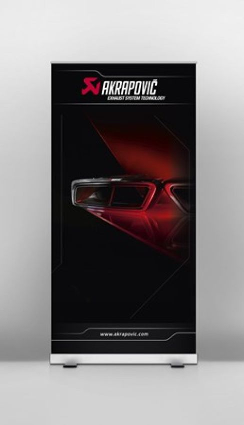 Akrapovic 801818 Pull Up Banner (AMG Tailpipe)