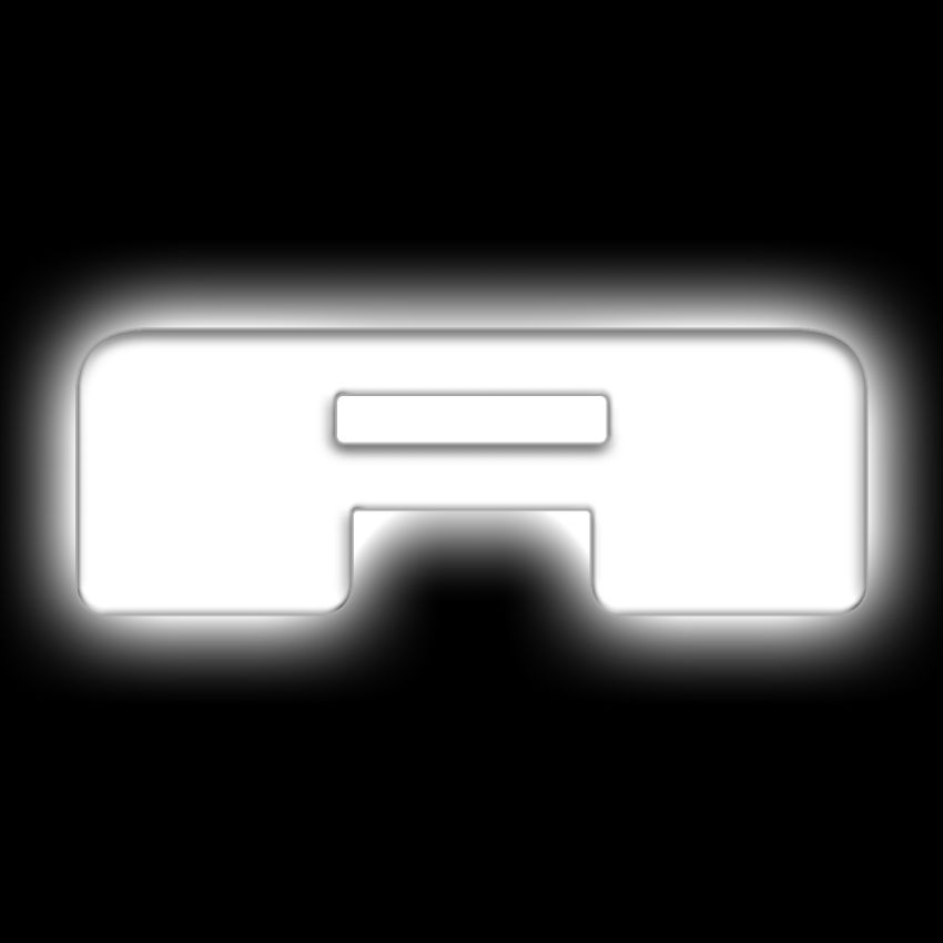 Oracle Lighting 3140-A-001 Universal Illuminated LED Letter Badges - Matte White Surface Finish - A