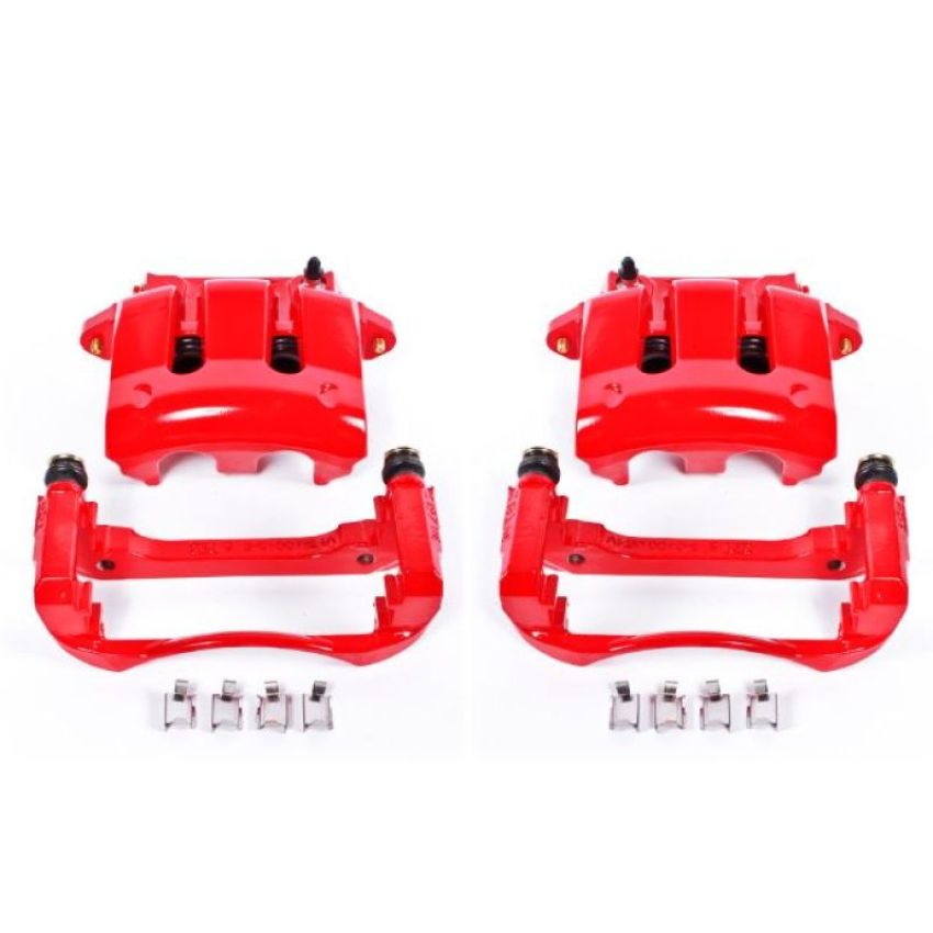 PowerStop S4928 Red Powder Coated Calipers