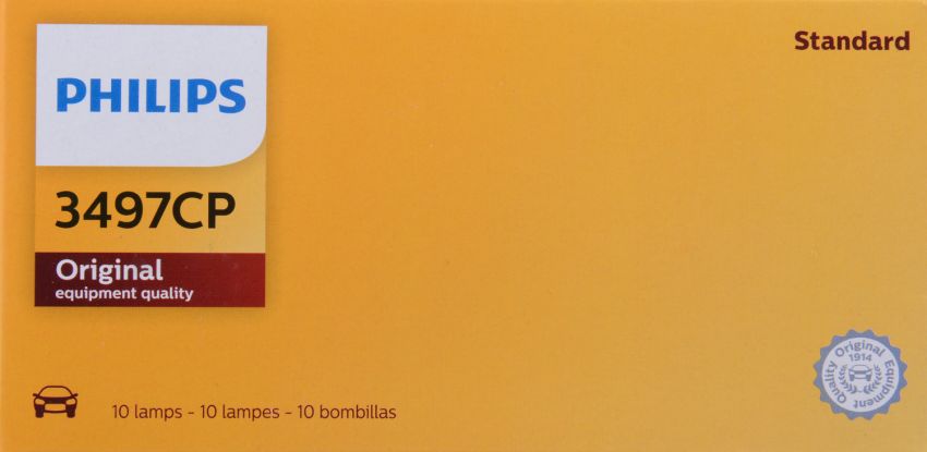 Philips 3497CP Philips Standard Miniature 3497 Pack of 10