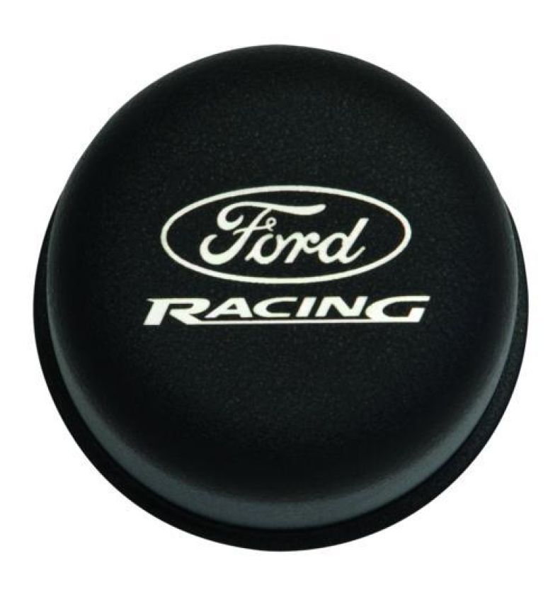 Ford Racing M-6766-FRNVBK Black Breather Cap With Ford Racing Logo