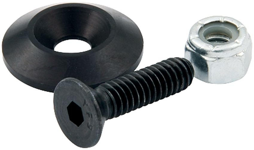 ALLSTAR PERFORMANCE ALL18631 Countersunk Bolts #10 w/1in Washer Black 10pk