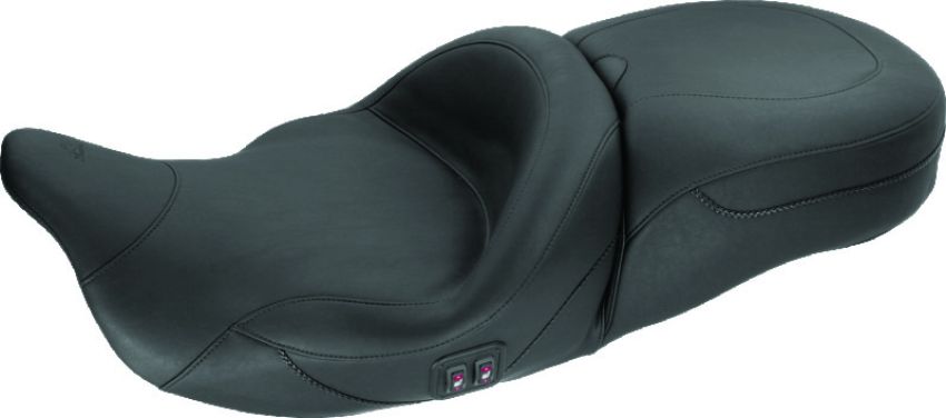 Mustang Motorcycle 79640 Mustang 08-21 Harley Electra Glide, Rd Glide, Rd King, Str Glide Touring Heated 1PC Seat - Black