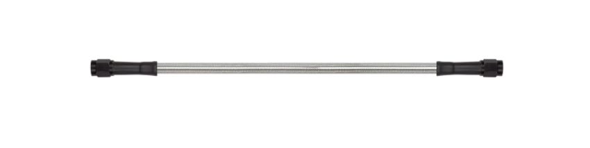 Goodridge 30332TB-CL 32in Universal Brake Line Assembly w/Black Zinc Fittings & Clear Hose