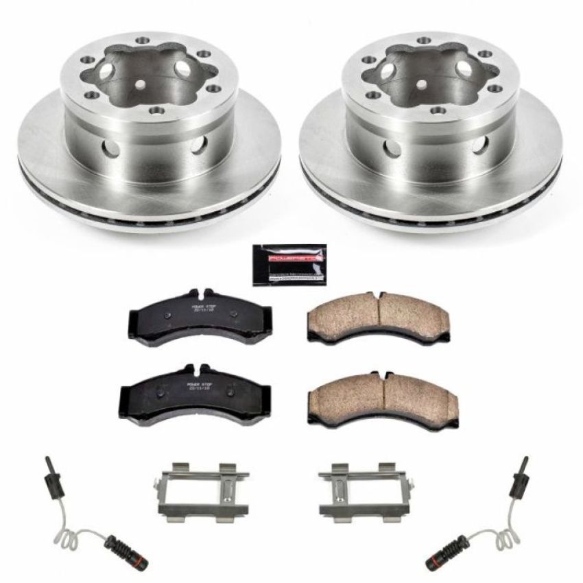 PowerStop KOE8427 OE Stock Replacement Low-Dust Ceramic Brake Pad and Rotor Kit