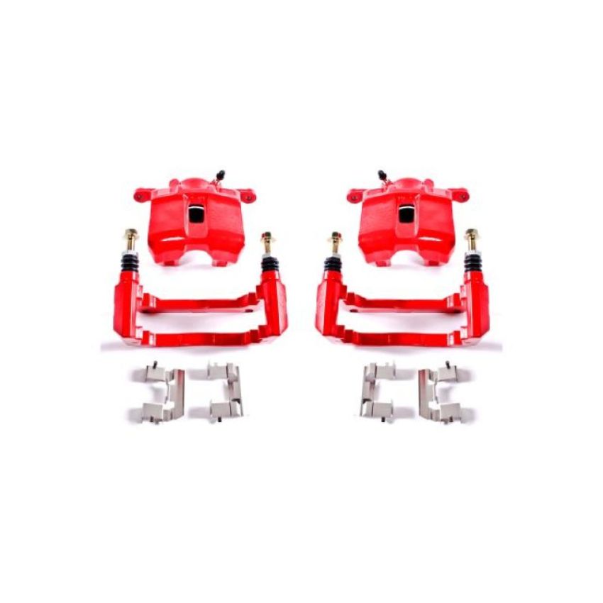 PowerStop S2584 Red Powder Coated Calipers