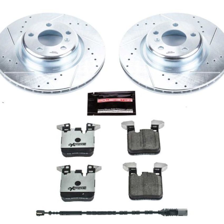 PowerStop K6657-26 Z26 Street Performance Ceramic Brake Pad and Drilled & Slotted Rotor Kit