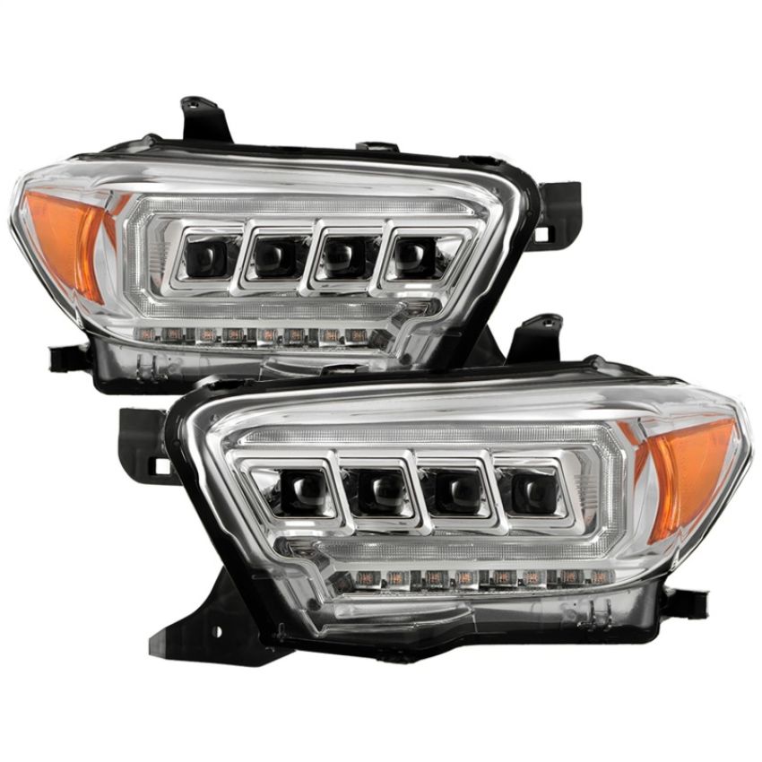 SPYDER 5088369 Multi-Beam High-Power LED Module Equipped Headlights - Chrome