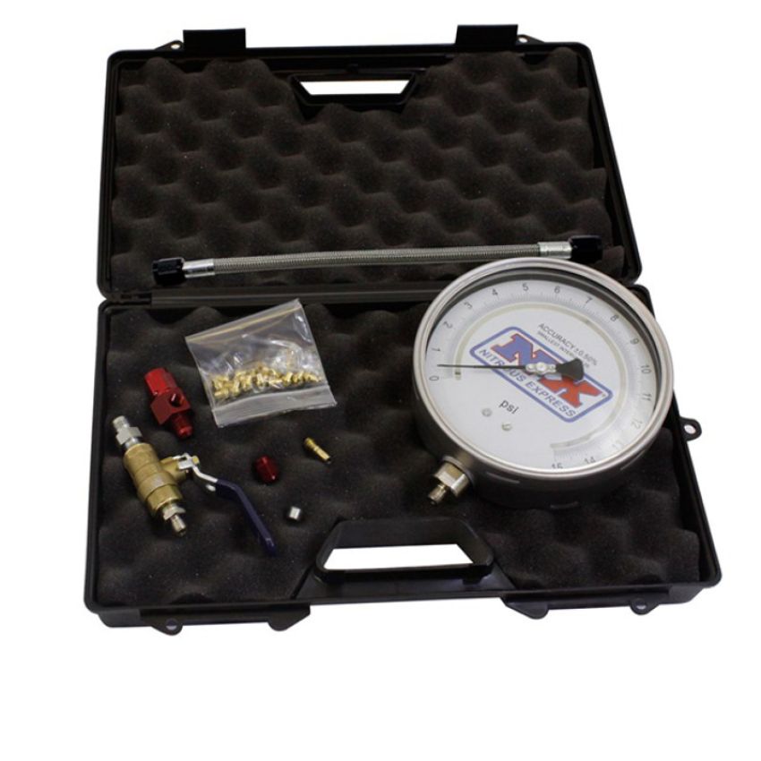 Nitrous Express 15529 MASTER FLO-CHECK PRO (6 CERTIFIED GAUGE & MOLDED CASE)