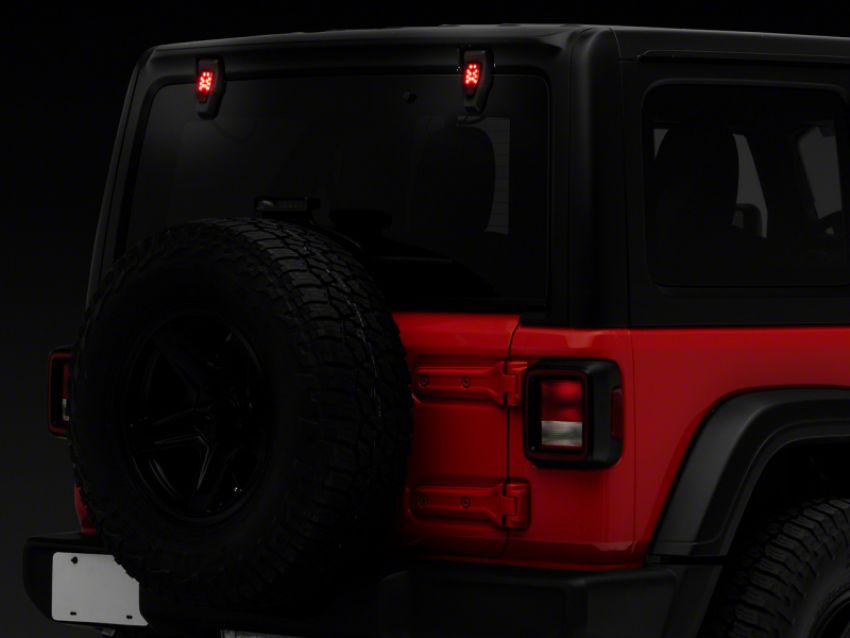 Raxiom J155993-JL 18-23 Jeep Wrangler JL Axial Series Rear Window Glass Hinge LED Lights