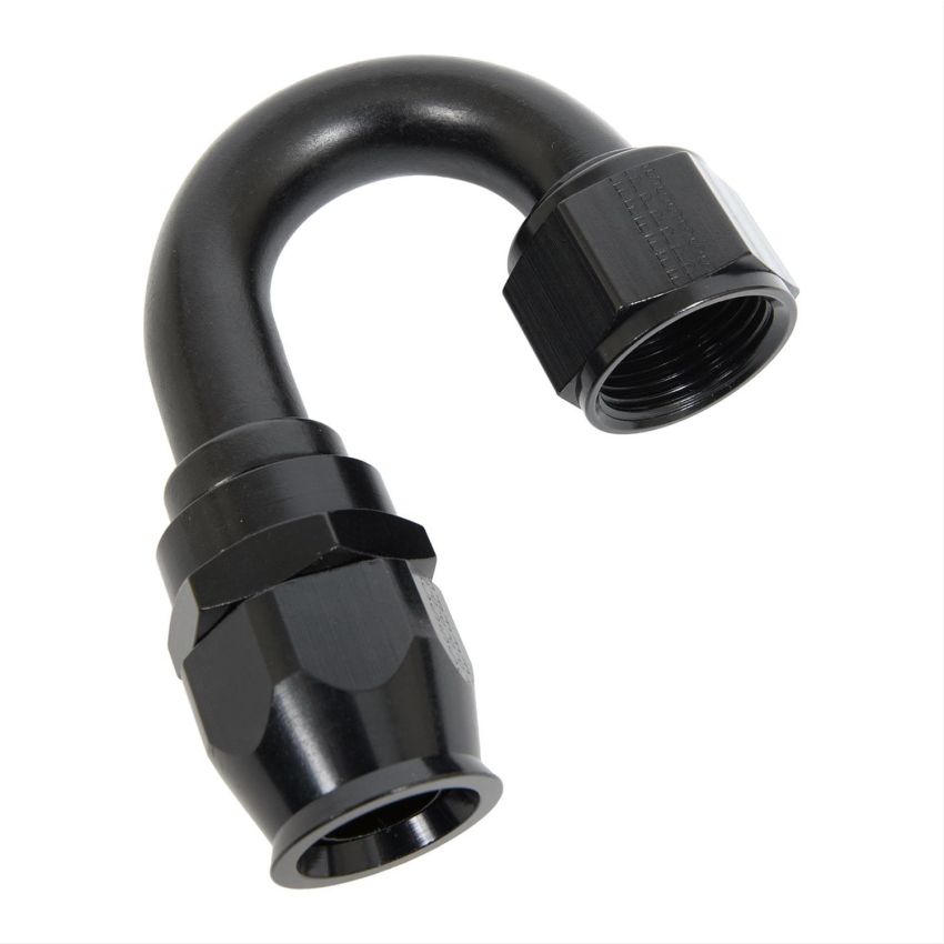 FRAGOLA FRG681812-BL Hose Fitting #12 180 Deg PTFE Black