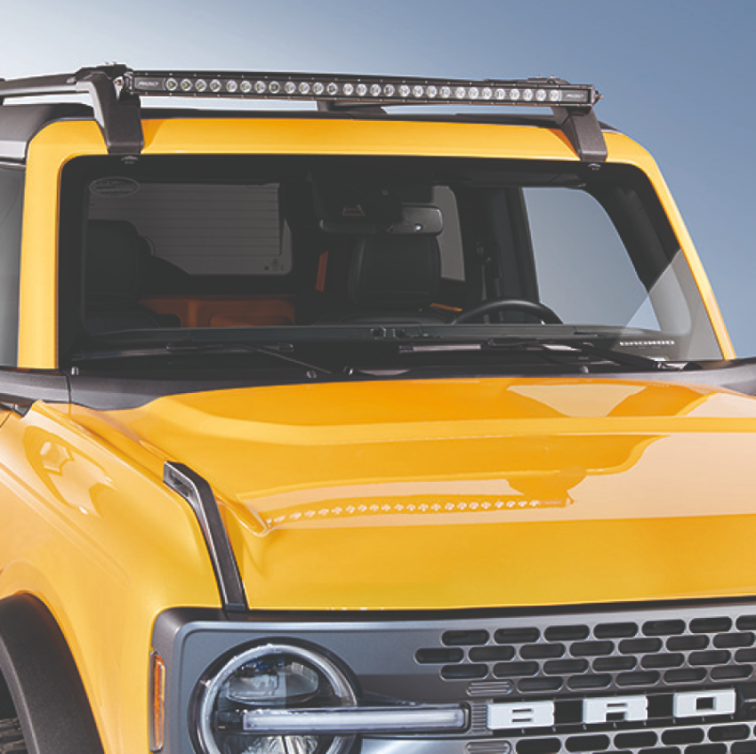 Ford Racing M-15200K-BRRL Ford Performance Parts By Rigid Bronco Roof Rack Mounted Off-Road Light Kit