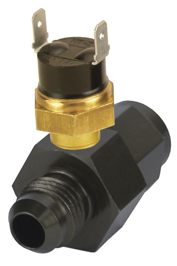 Derale 35020 Premium In-Line Fan Control Thermostat 180°, -6AN x -6AN