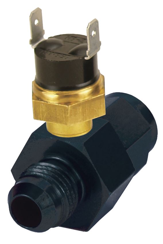 Derale 35025 Premium In-Line Fan Control Thermostat 190°, -6AN x -6AN