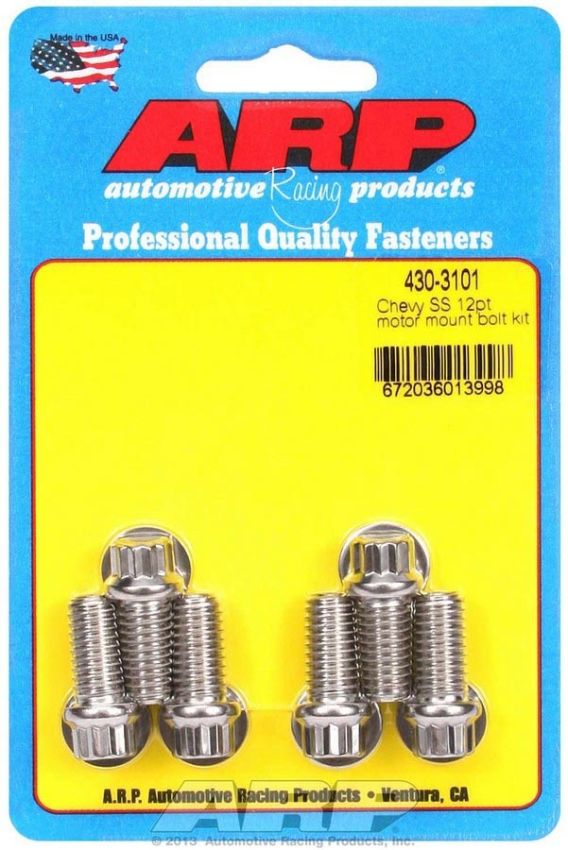 ARP ARP430-3101 Chevy S/S Motor Mount Bolt Kit - 12pt.