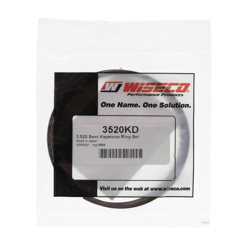 Wiseco 3520KD Wiseco Piston Ring Set, 2 Cycle, 3.520 IN Bore