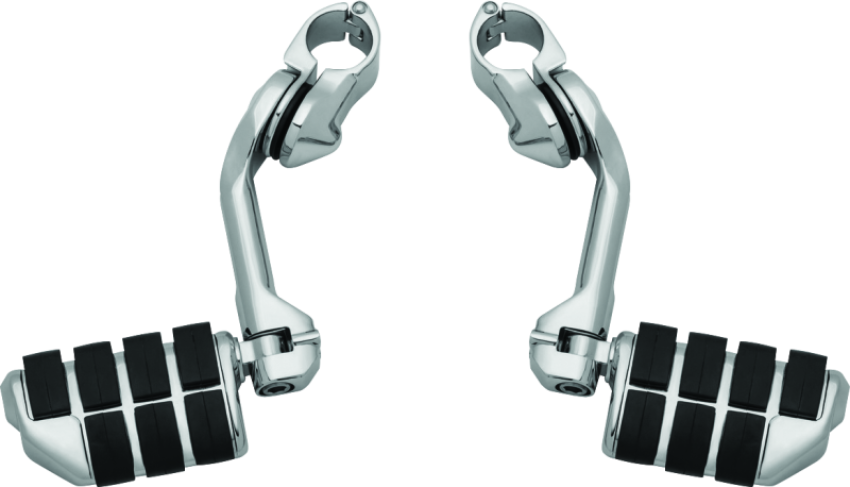 Kuryakyn 4529 Tour-Tech Cruise 6in Mount Arm With Dually ISO Pegs 1-1/4in Clamp Chrome