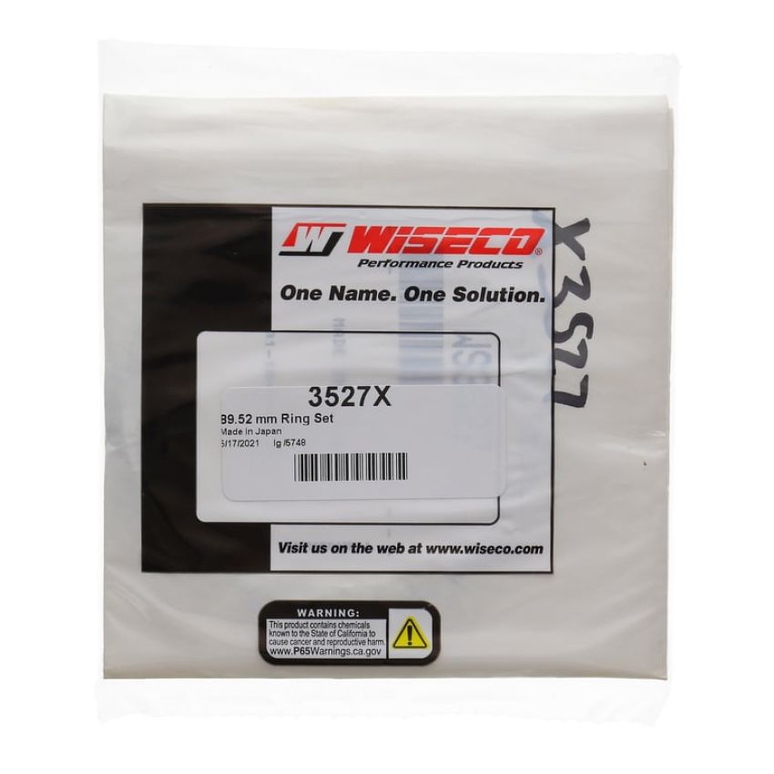 Wiseco 3527X Wiseco Piston Ring Set, 4 Cycle, 89.52 MM Bore