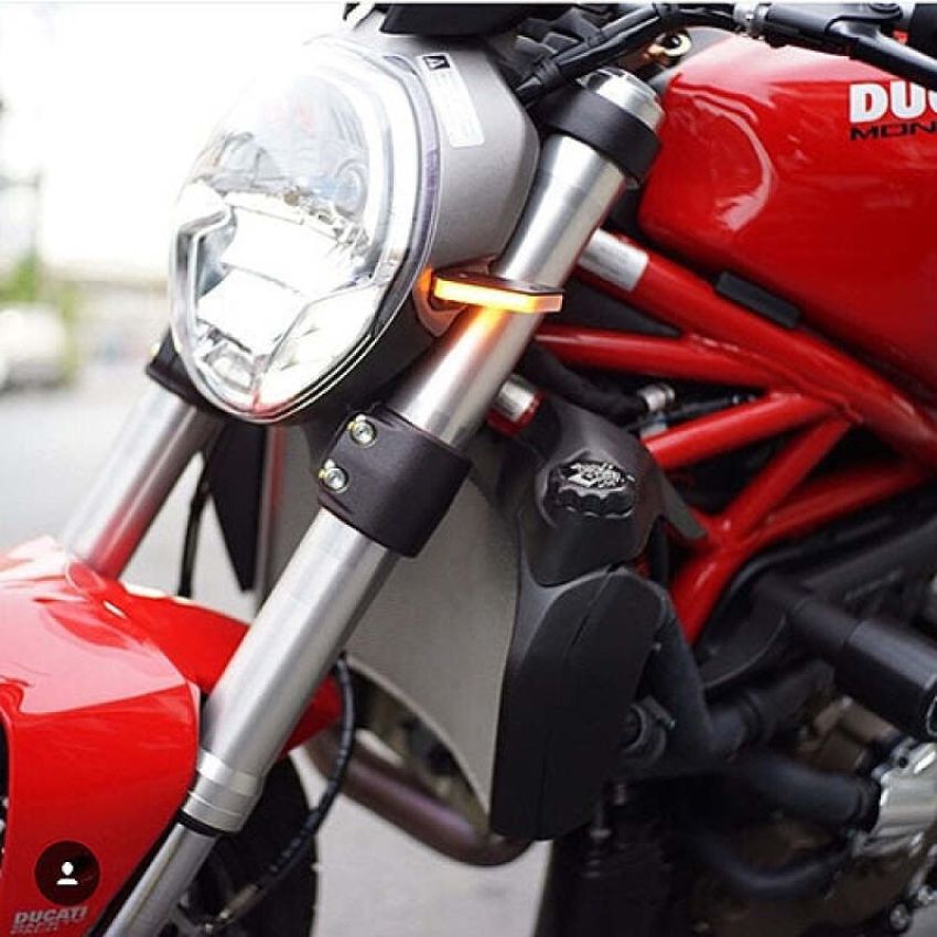 New Rage Cycles 696-FS 08-14 Ducati Monster 696 Front Turn Signals