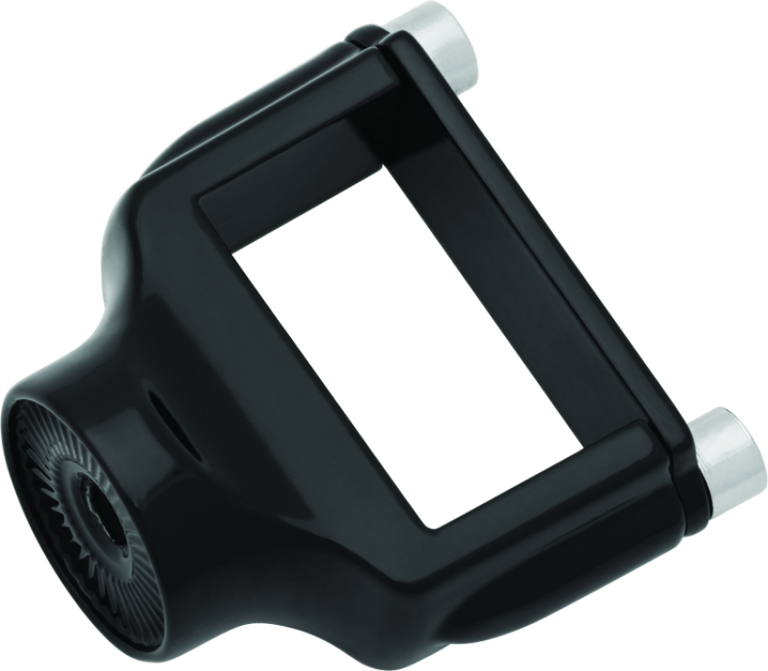 Kuryakyn 3119 Side Mount License Plate Holder Clamp 86-23 XL Models Gloss Black