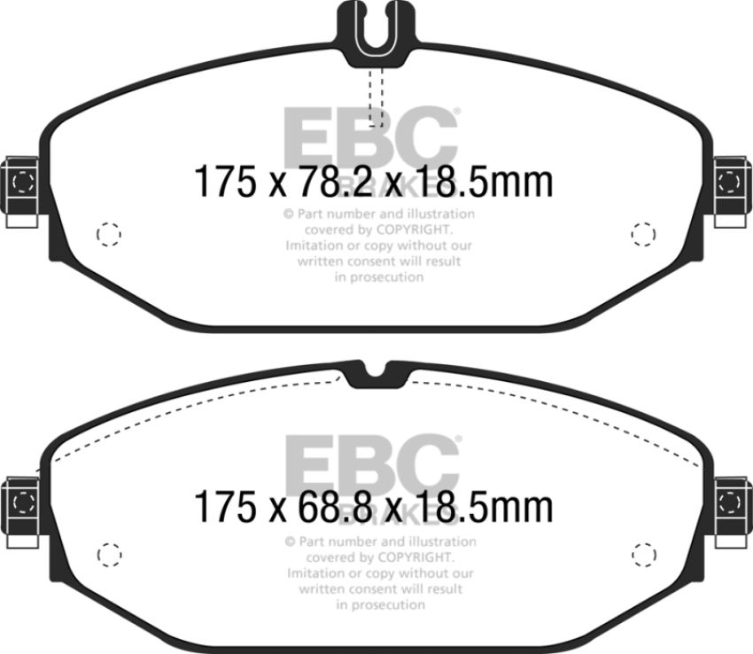 EBC Brakes DP32214C Redstuff Ceramic Low Dust Brake Pads