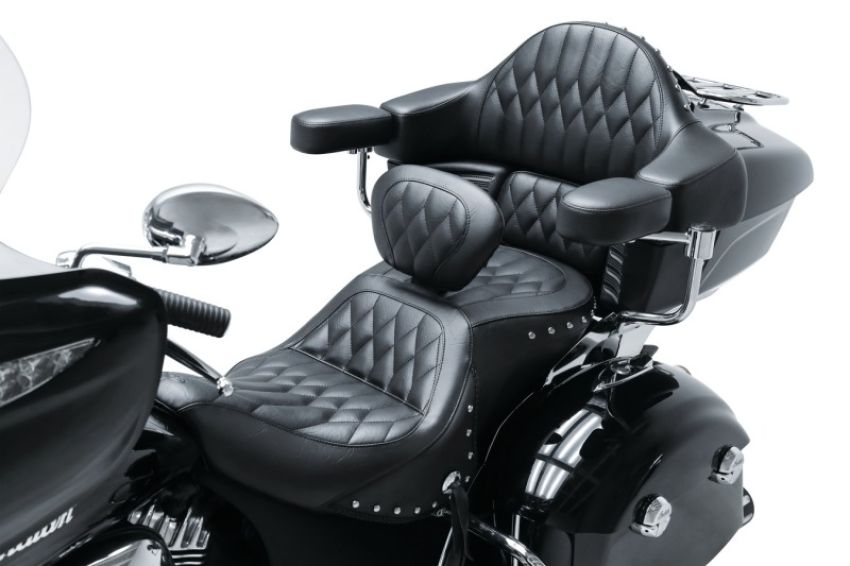 Mustang Motorcycle 79664 Mustang 14-21 Indian Chieftain,Chief,Dk Horse,Roadmaster,Springfield Touring 1PC Seat - Black