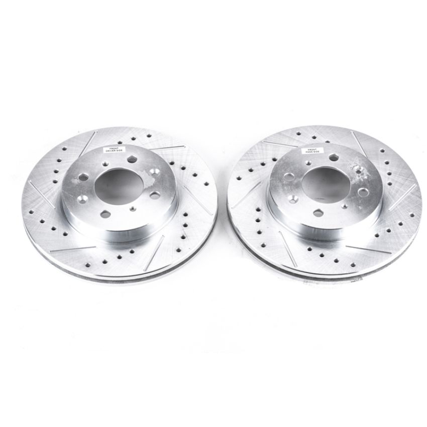 PowerStop JBR522XPR PowerStop Evolution Performance Drilled, Slotted & Plated Brake Rotor Pair