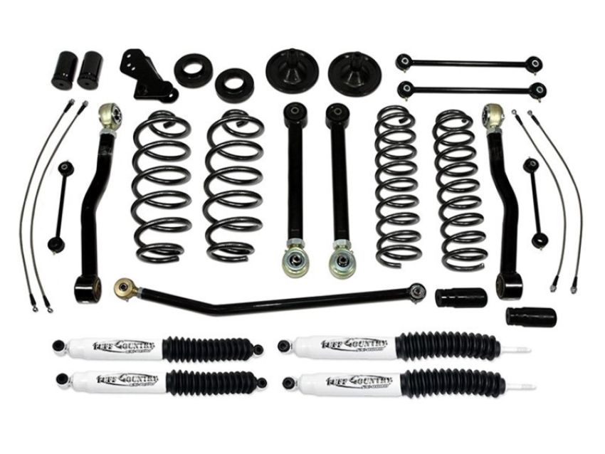 Tuff Country 44000KH 07-18 Jeep Wrangler JK (4 door Only) 4in Lift Kit EZ-Flex (SX6000 Shocks)