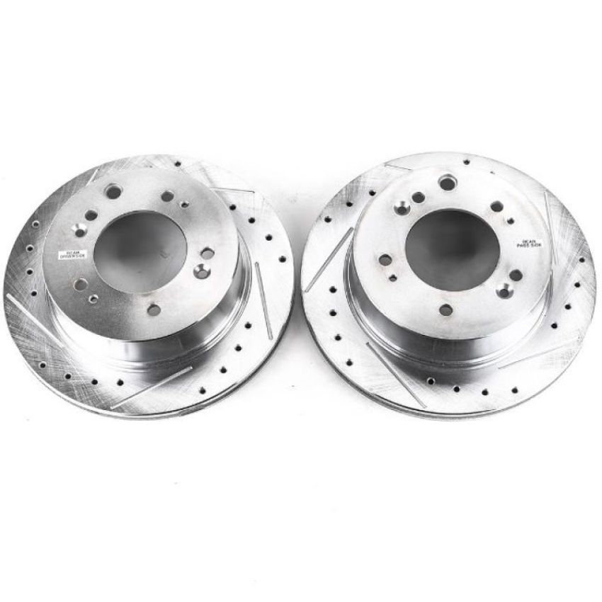PowerStop JBR1519XPR PowerStop Evolution Performance Drilled, Slotted & Plated Brake Rotor Pair